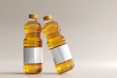 İzole edilmiş Pişirme Yağı Şişesi 3B Hazırlama