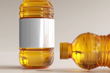 İzole edilmiş Pişirme Yağı Şişesi 3B Hazırlama