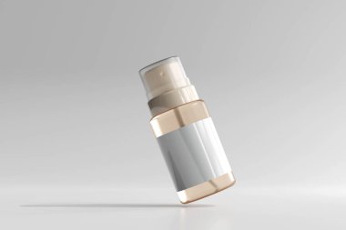 İzole edilmiş Cam Kozmetik Sprey Şişe 3D Hazırlama