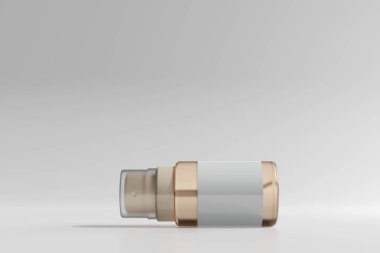 İzole edilmiş Cam Kozmetik Sprey Şişe 3D Hazırlama