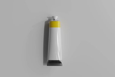 İzole edilmiş Boya Tüpü 3B Hazırlama