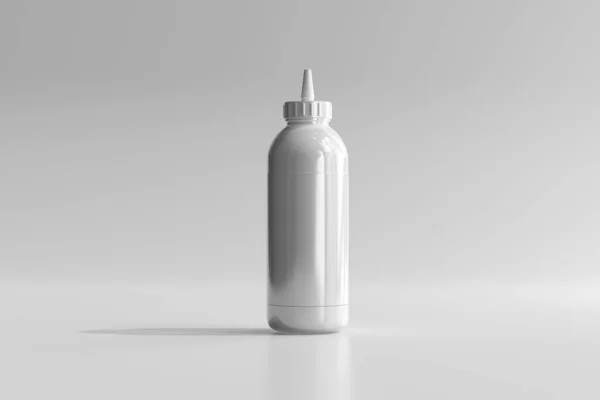 Squeeze Botella Aislada Plástico Sauce3D Rendering —  Fotos de Stock