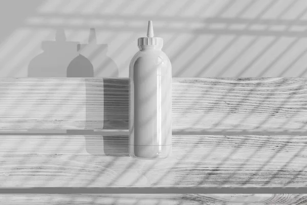 Geïsoleerde Knijp Fles Plastic Sauce3D Rendering — Stockfoto