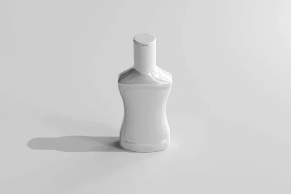 Garrafa Aperto Isolado Plástico Sauce3D Renderização — Fotografia de Stock