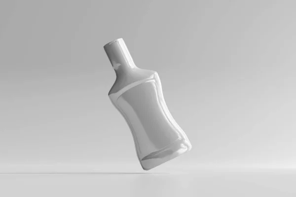 Izolált Préselt Üveg Vagy Műanyag Szósz3D Renderelés — Stock Fotó