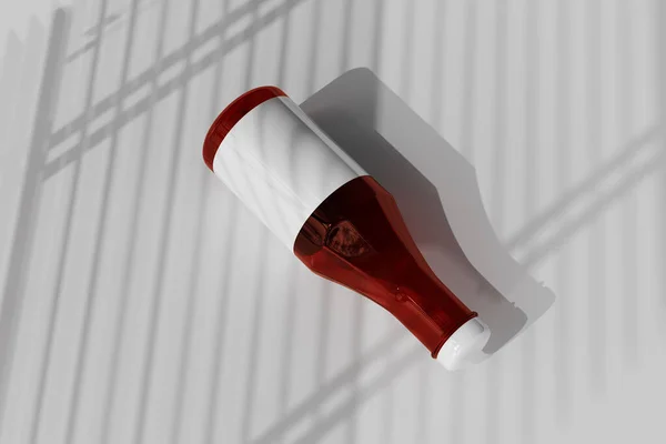 Isolierte Ketchup Oder Saucenflasche Rendering — Stockfoto