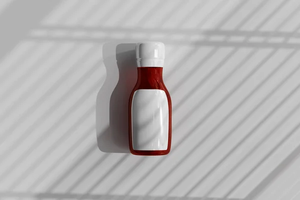 Isolierte Ketchup Oder Saucenflasche Rendering — Stockfoto