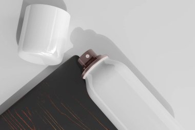 İzole edilmiş Püskürtme Şişesi 3B Hazırlama