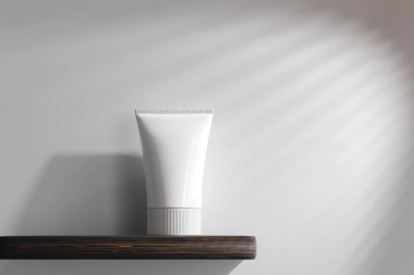İzole edilmiş Kozmetik Krem Tüpü 3D Yapılandırma