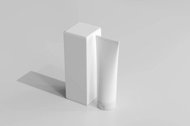 İzole edilmiş Kozmetik Krem Tüpü 3D Yapılandırma