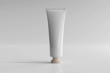 İzole edilmiş Kozmetik Krem Tüpü 3D Yapılandırma