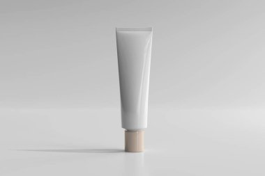 İzole edilmiş Kozmetik Krem Tüpü 3D Yapılandırma