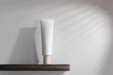 Isolated Cosmetic Cream Tube 3D Rendering clipart