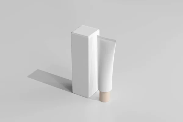 Geïsoleerde Cosmetic Cream Tube Rendering — Stockfoto