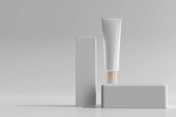 Isolerad Cosmetic Cream Tube Rendering — Stockfoto