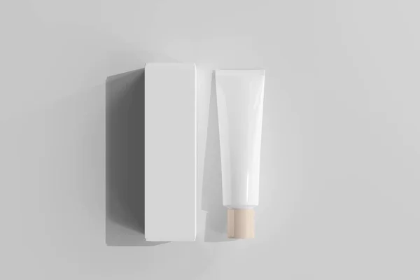 隔離された化粧品クリームチューブ3Dレンダリング — ストック写真
