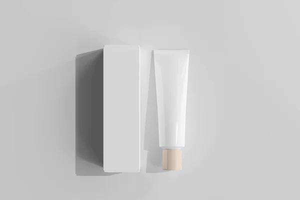 Geïsoleerde Cosmetic Cream Tube Rendering — Stockfoto