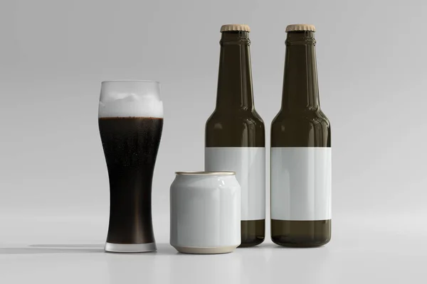 Natrium Bierblikje — Stockfoto