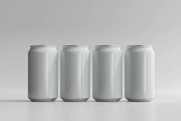 苏打水或啤酒罐 — 图库照片