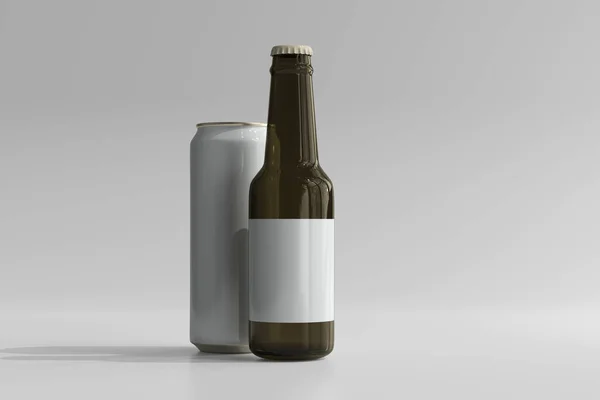 Soda Lattina Birra — Foto Stock