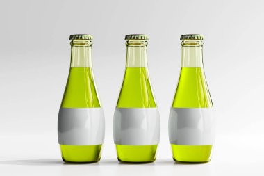 Boş Etiketli Bardak İçki Şişesi 