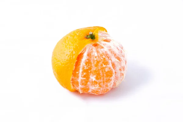 Tangerine (Mandarine) on a White Baclground — Stock Photo, Image