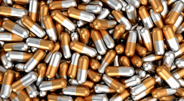 Médicaments Sur Fond Pilules Blanches Vue Dessus Sur Les Pilules — Photo