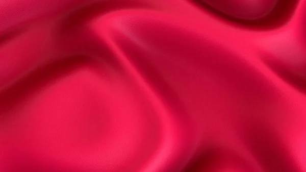 Background Red Fabric Beautiful Smooth Folds Fabric Background Advertising Rendering — Stock Photo, Image