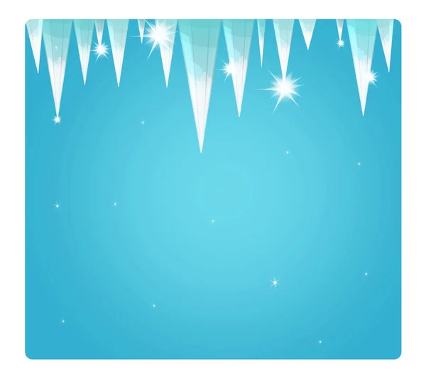 卡通场景与天气-冬天-冰 — 图库照片