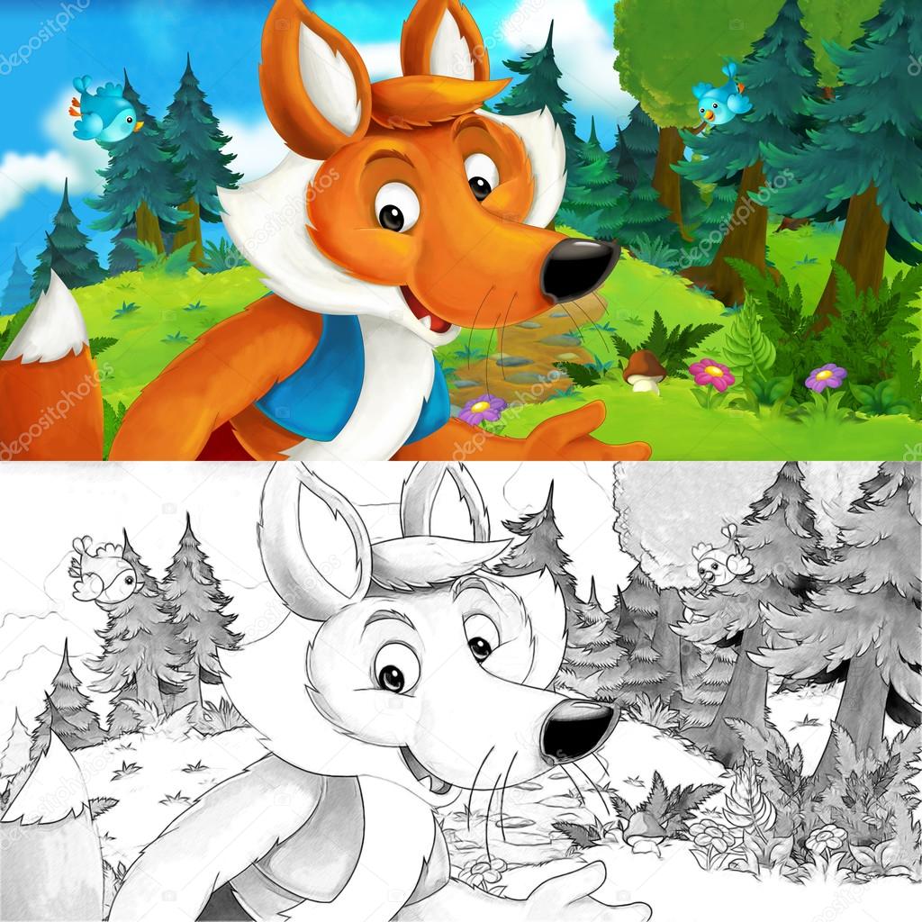 Illustrazione felice e colorato per i bambini — Foto di agaes8080