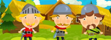 eski köy - köylüler için konuşmaya Şövalyeleri