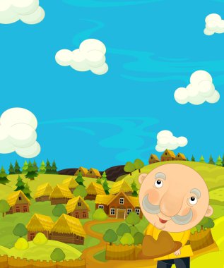 geleneksel karakter - tarihsel bir görünüm ile sahne 