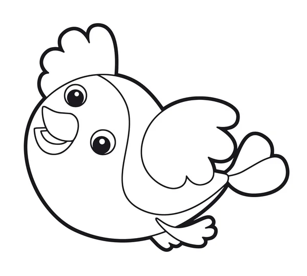 Bird - coloring page — Stock Photo, Image