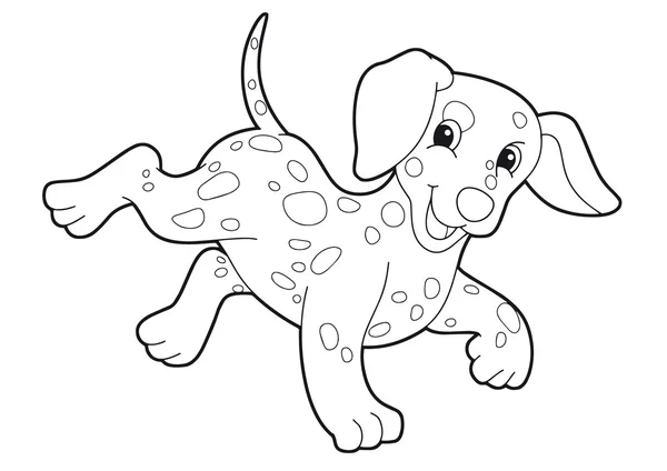 Dog - coloring page — Stock Photo, Image