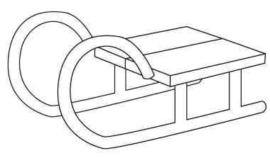 kızak - sayfa boyama