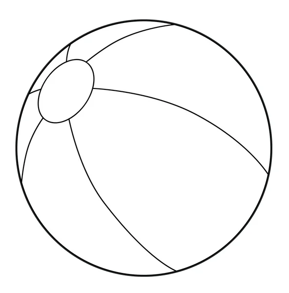 Ball - coloring page — Stock Photo, Image