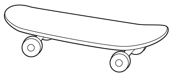 Skateboard - coloring page — Stock Photo, Image