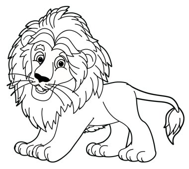 Aslan - boyama sayfası