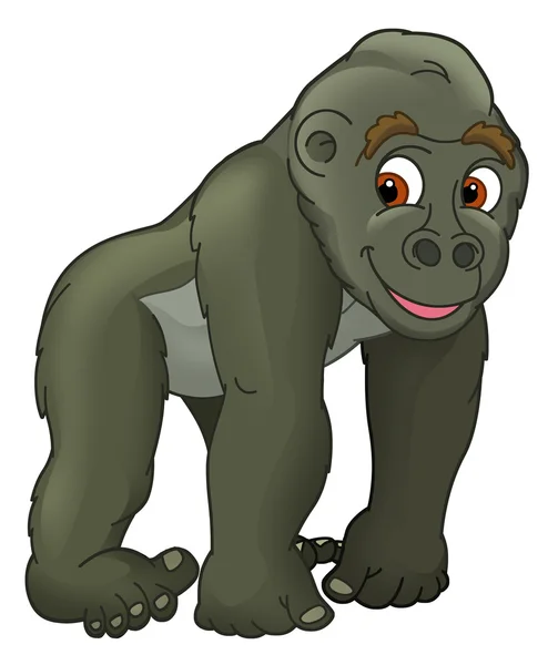 Cartoon animal - gorilla — Stock Photo, Image