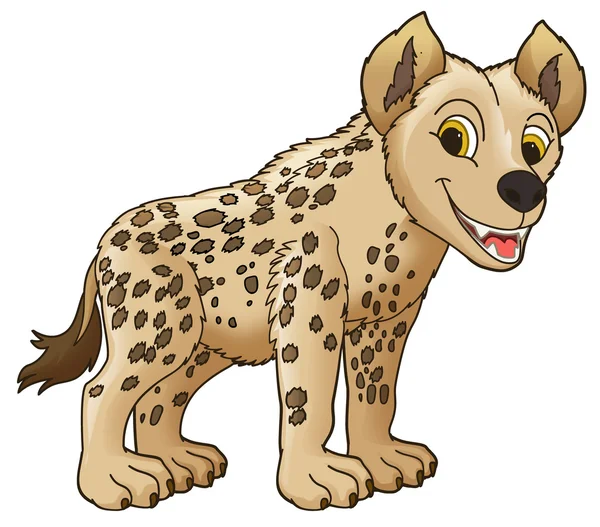 Karikatury malých zvířat - hyena — Stock fotografie
