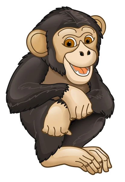 Cartoon animal - ape — Stock Photo, Image