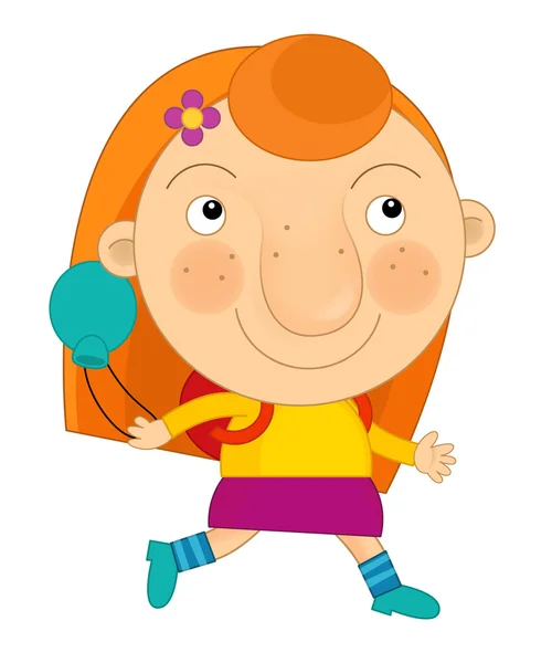 Cartoon child girl — Stock Photo, Image