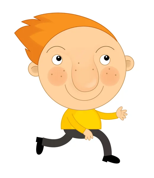 Cartoon child having fun — Stock Photo, Image