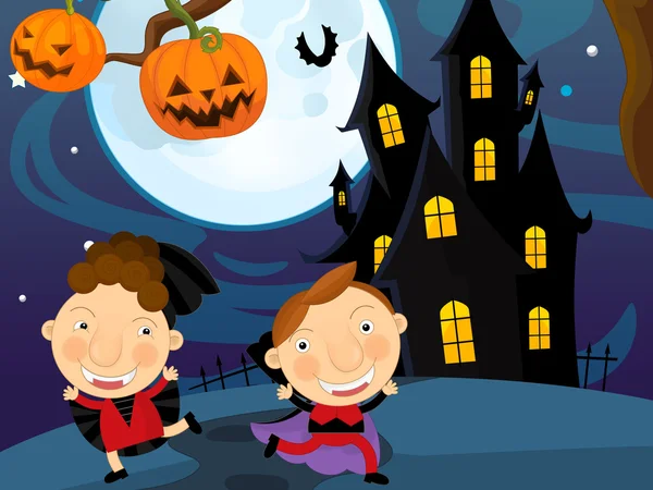 Cartoon-Halloween-Vampire — Stockfoto