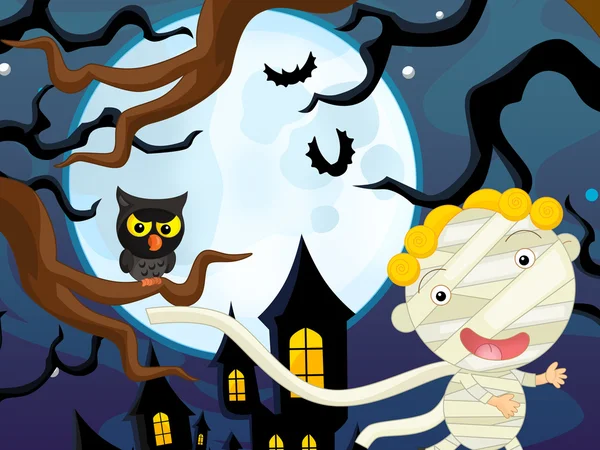 Cartoon-Halloween-Mumie — Stockfoto