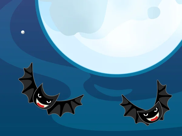 Cartoon halloween bats — Stock Photo, Image