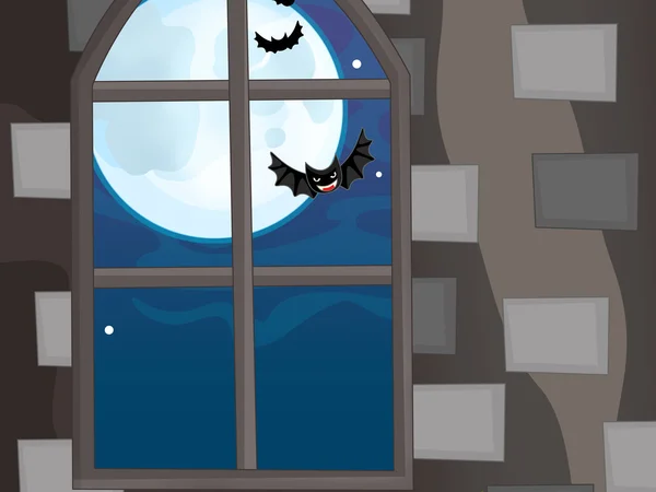 Cartoon halloween bats — Stock Photo, Image