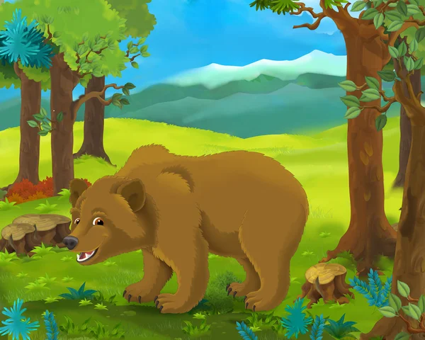 Kreskówka niedźwiedź — Zdjęcie stockowe