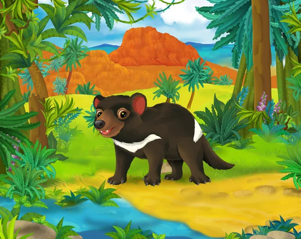 Cartoon  tasmanian devil — Stock Photo, Image