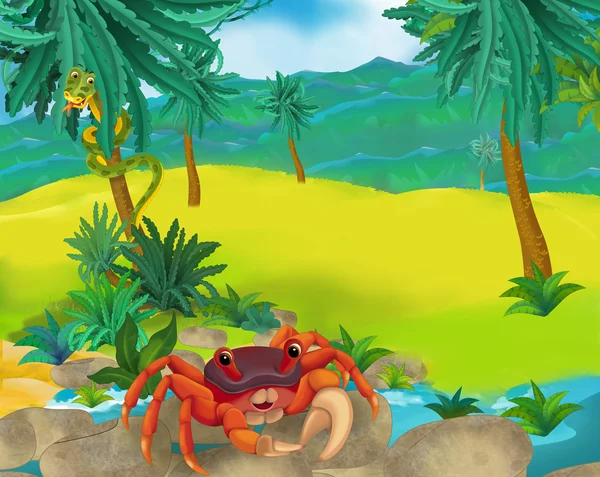 Cartoon crab — Stock Photo, Image